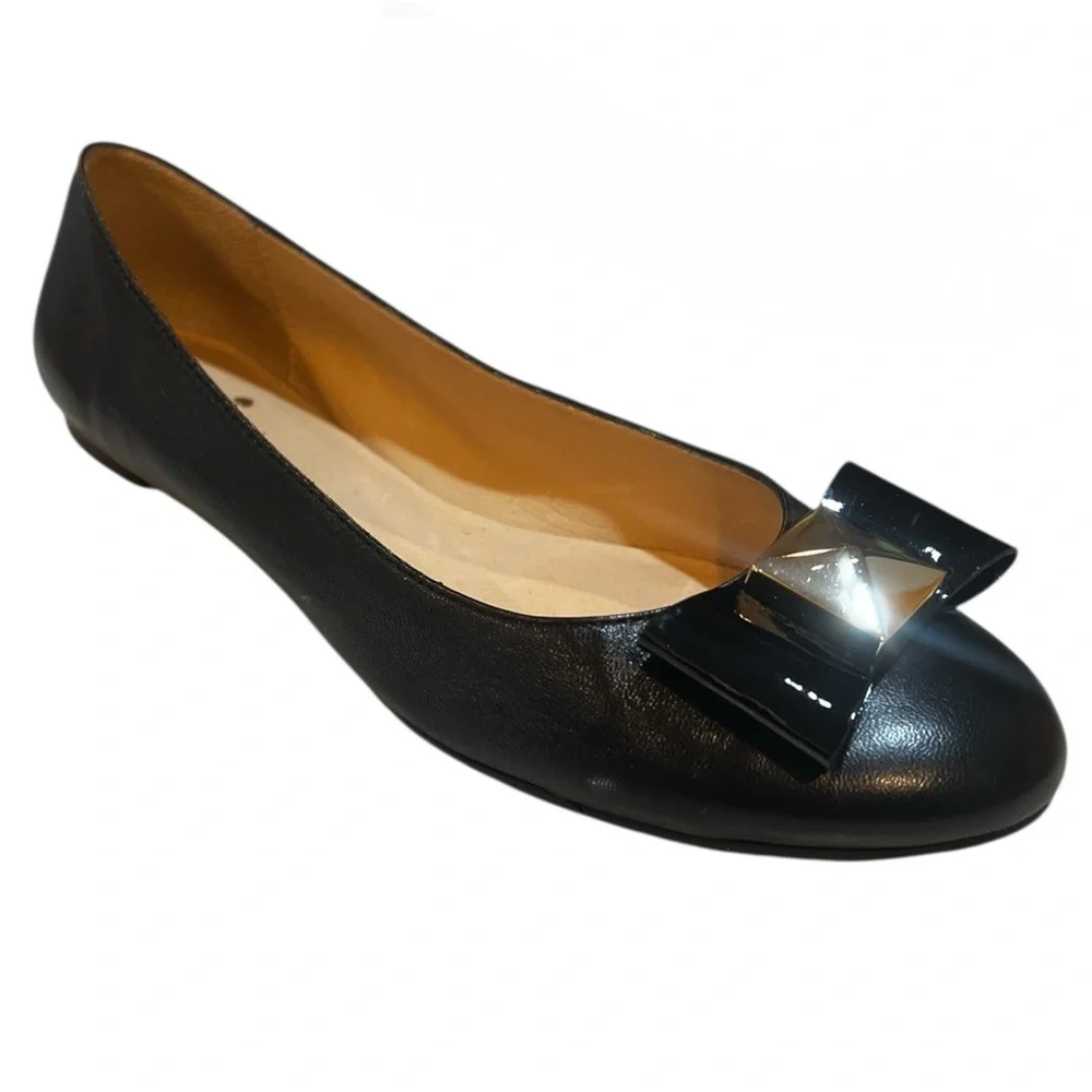 Kate Spade Black Tula Ballet Flats 8 Brand New!
